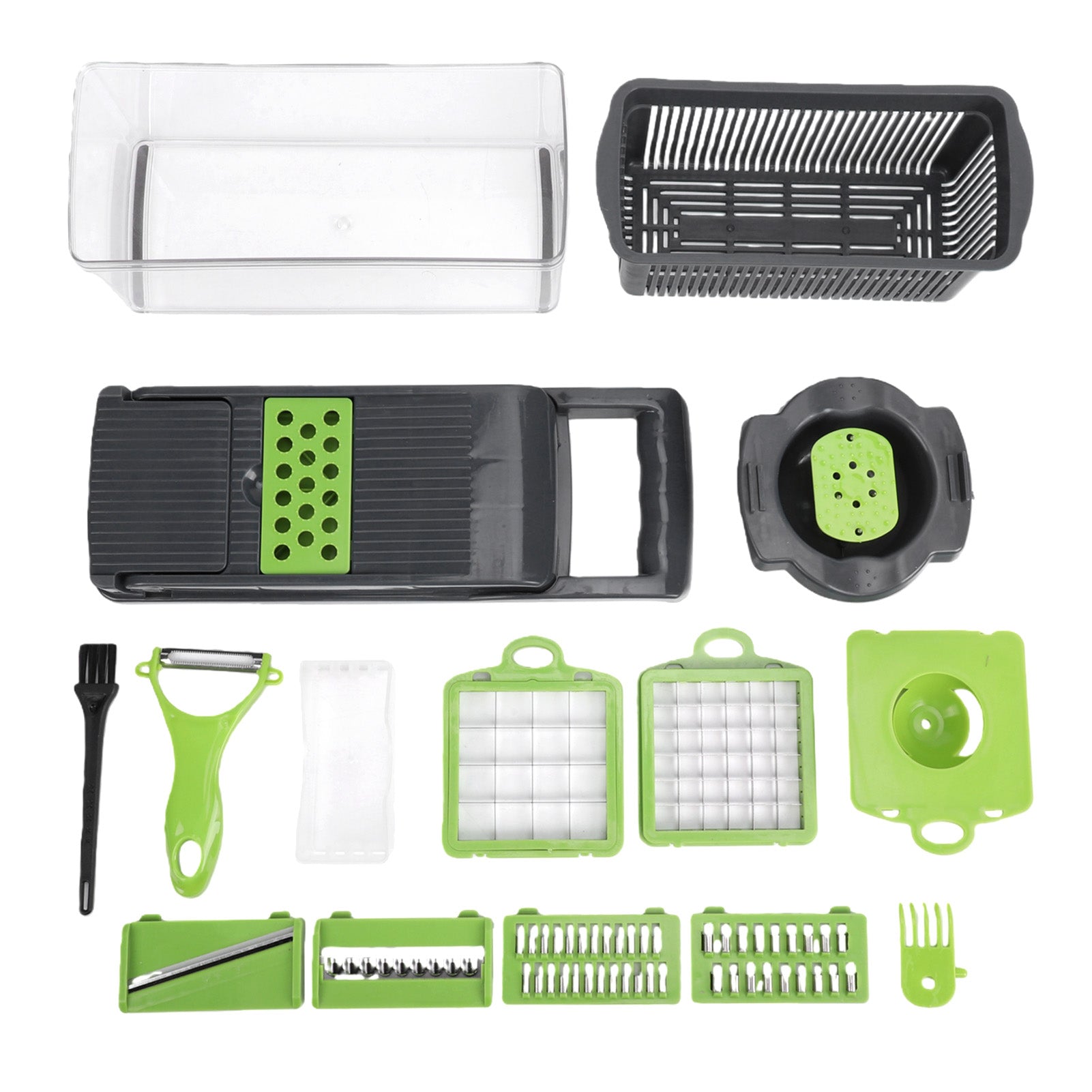 Vegetable Chopper with 1.5L Container (Manual Food Cutter)