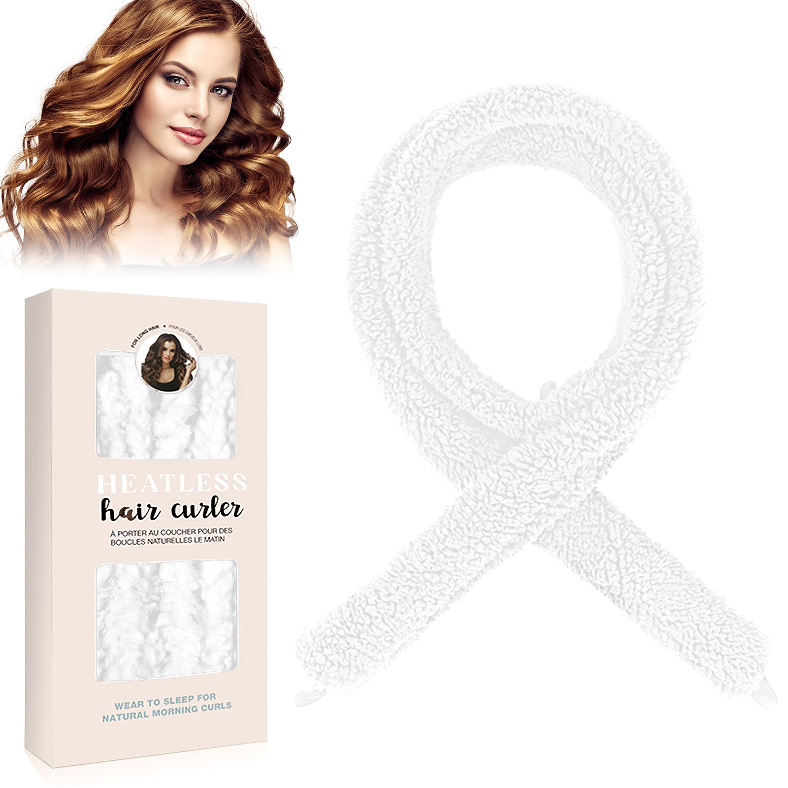 Satin Heatless Hair Curler (Sleep-In Curls)